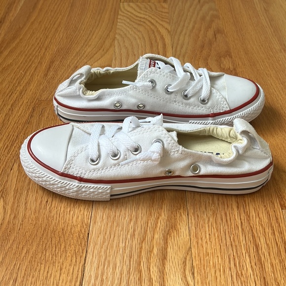 Converse Chuck Taylors Sneakers White Size 1 Juniors Slip On - Picture 9 of 12